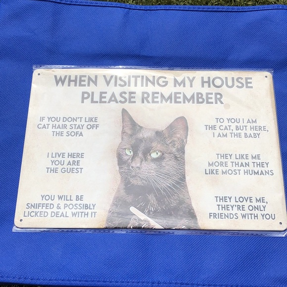 Cat-Themed Decorative Sign, NWT - Picture 2 of 8